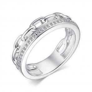 Серебряное кольцо АЛЬКОР с фианитом 01-3980/00КЦ-00 фото