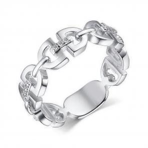 Серебряное кольцо АЛЬКОР с фианитом 01-3984/00КЦ-00 фото