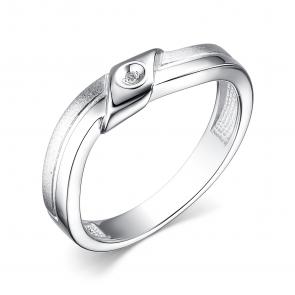 Серебряное кольцо АЛЬКОР с бриллиантом 01-3986/000Б-00 фото