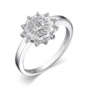 Серебряное кольцо АЛЬКОР с фианитом 01-4009/00КЦ-00 фото
