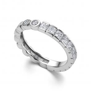 Серебряное кольцо АЛЬКОР с фианитом 01-4047/00КЦ-00 фото