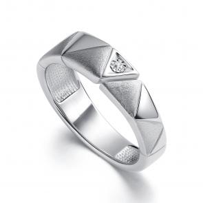 Серебряное кольцо АЛЬКОР с бриллиантом 01-4133/000Б-00 фото