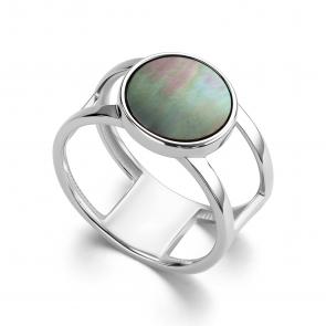 Серебряное кольцо АЛЬКОР с перламутром 01-4252/00ПЧ-00 фото
