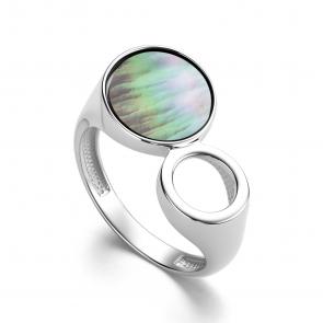 Серебряное кольцо АЛЬКОР с перламутром 01-4254/00ПЧ-00 фото