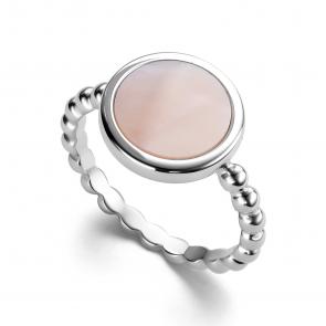 Серебряное кольцо АЛЬКОР с перламутром 01-4257/00ПР-00 фото