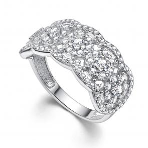 Серебряное кольцо АЛЬКОР с фианитом 01-4351/00КЦ-00 фото