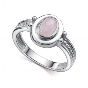 Серебряное кольцо АЛЬКОР с кварцем 01-4411/00РК-00 фото