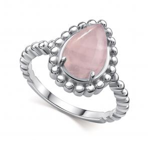 Серебряное кольцо АЛЬКОР с кварцем 01-4413/00РК-00 фото