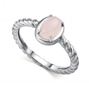 Серебряное кольцо АЛЬКОР с кварцем 01-4417/00РК-00 фото