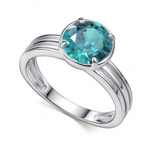 Серебряное кольцо АЛЬКОР с ювелирным кристаллом 01-4426/ЮСТЛ-00 фото