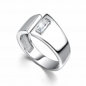 Серебряное кольцо АЛЬКОР с фианитом 01-4435/00КЦ-00 фото