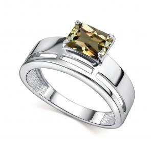 Серебряное кольцо АЛЬКОР с султанитом 01-4436/00СТ-00 фото