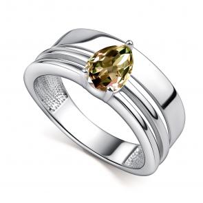 Серебряное кольцо АЛЬКОР с султанитом 01-4439/00СТ-00 фото