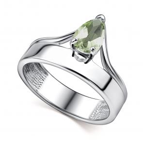 Серебряное кольцо АЛЬКОР с празиолитом 01-4441/000П-00 фото