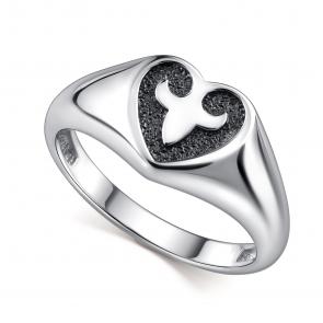 Серебряное кольцо АЛЬКОР 01-4443/0000-17 фото