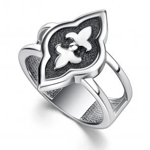 Кольцо из черненого серебра АЛЬКОР 01-4450/0000-17 фото