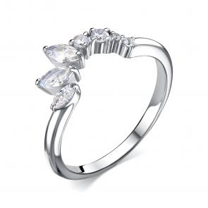 Серебряное кольцо АЛЬКОР с фианитом 01-4473/00КЦ-00 фото