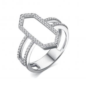 Серебряное кольцо АЛЬКОР с фианитом 01-4480/00КЦ-00 фото