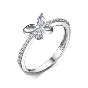Серебряное кольцо АЛЬКОР с фианитом 01-4482/00КЦ-00 фото