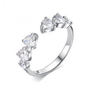 Серебряное кольцо АЛЬКОР с фианитом 01-4490/00КЦ-00 фото