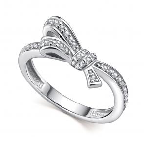 Серебряное кольцо АЛЬКОР с фианитом 01-4553/00КЦ-00 фото
