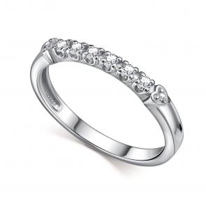 Серебряное кольцо АЛЬКОР с муассанитом 01-4610/000М-00 фото