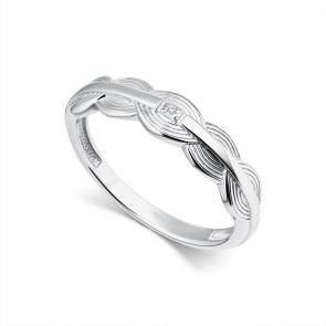 Серебряное кольцо АЛЬКОР с бриллиантом 01-4618/000Б-00 фото