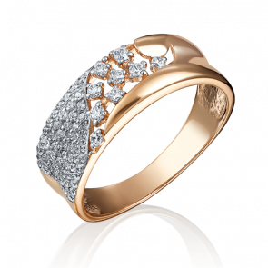 Золотое кольцо Platina с фианитом 01-4661-00-401-1110-32 фото