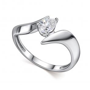 Серебряное кольцо АЛЬКОР с горным хрусталём 01-4700/00ГХ-00 фото