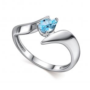 Серебряное кольцо АЛЬКОР с топазом 01-4700/00ТБ-00 фото