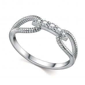Серебряное кольцо АЛЬКОР с фианитом 01-4722/00КЦ-00 фото