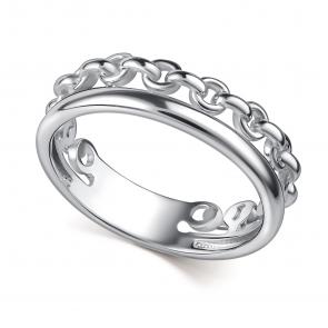 Серебряное кольцо АЛЬКОР 01-4743/0000-00 фото