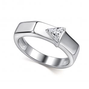 Серебряное кольцо АЛЬКОР с фианитом 01-4756/00КЦ-00 фото