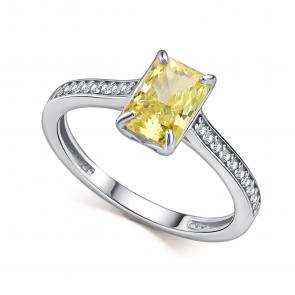 Серебряное кольцо АЛЬКОР с бриллианитом и фианитом 01-4761/0БТ6-00 фото