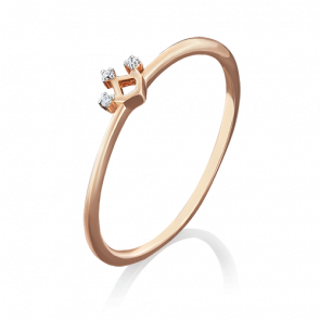Золотое кольцо Platina с фианитом 01-4770-03-401-1110-03 фото