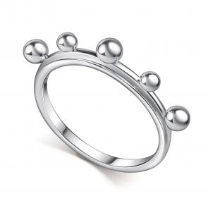 Серебряное кольцо АЛЬКОР 01-4811/0000-00 фото