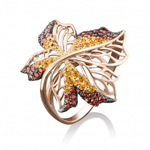 Золотое кольцо Platina с фианитом 01-4846-00-404-1110-32 фото