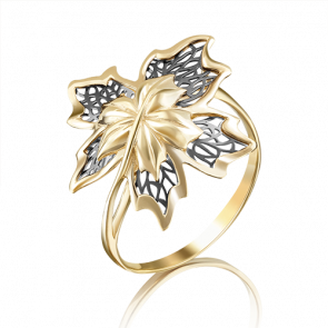 Кольцо из лимонного золота Platina 01-4861-00-000-1130-65 фото