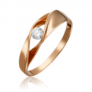 Золотое кольцо Platina с бриллиантом 01-4891-00-101-1110-30 фото