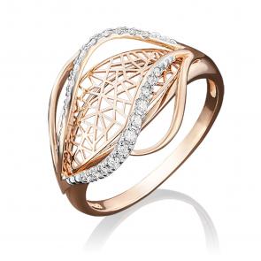 Золотое кольцо Platina с фианитом 01-4896-00-401-1110-48 фото