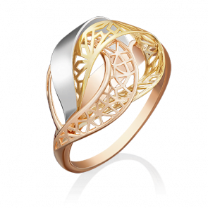 Кольцо из комбинированного золота Platina 01-4905-00-000-1140-48 фото