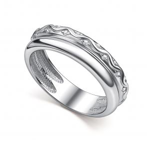 Серебряное кольцо АЛЬКОР с фианитом 01-4949/00КЦ-00 фото