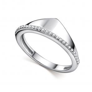 Серебряное кольцо АЛЬКОР с фианитом 01-4952/00КЦ-00 фото
