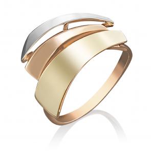 Кольцо из комбинированного золота Platina 01-4965-00-000-1140-48 фото