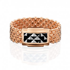 Кольцо из комбинированного золота Platina 01-4973-00-000-1111-04 фото