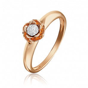 Золотое кольцо Platina с бриллиантом 01-4982-00-101-1110-30 фото
