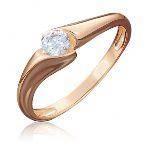 Золотое кольцо Platina с бриллиантом 01-4997-00-101-1110-30 фото
