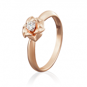 Золотое кольцо Platina с бриллиантом 01-5018-00-101-1110-30 фото