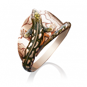 Золотое кольцо Platina с эмалью 01-5030-00-000-1110-59 фото