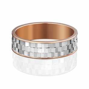 Обручальное кольцо 6,5 мм из комбинированного золота Platina 01-5038-00-000-1111 фото